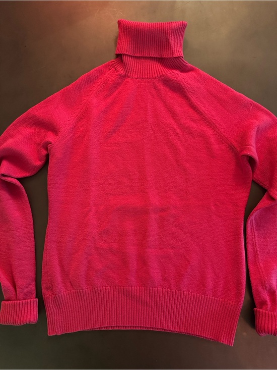 Banana Republic Sweaters - Banana Republic Women's Bright Pink Turtleneck Sweater